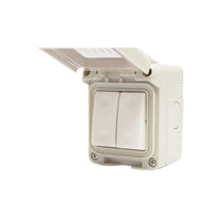 Interruttore doppio PT esterno IP55, 10AX, 250V