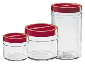 6 PZ VASI VESETTI BOCCACCIO IN VETRO ORTES CON TAPPO A VITE CC.2500