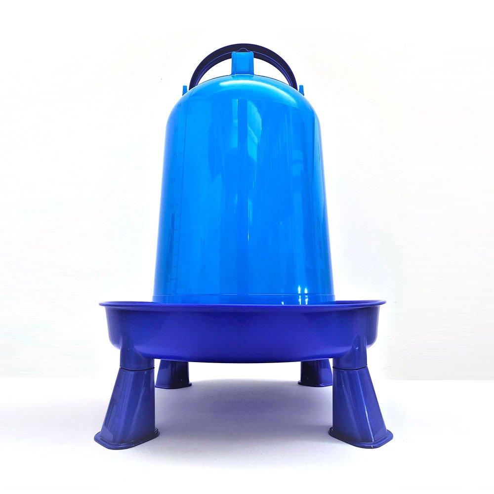 Abbeveratoio a Sifone 10 Litri con Piedini Regolabili per Tutte le Età Avicoli Acqua Pulita Sempre Disponibile Riempimento Senza Sforzo Design Antibatterico