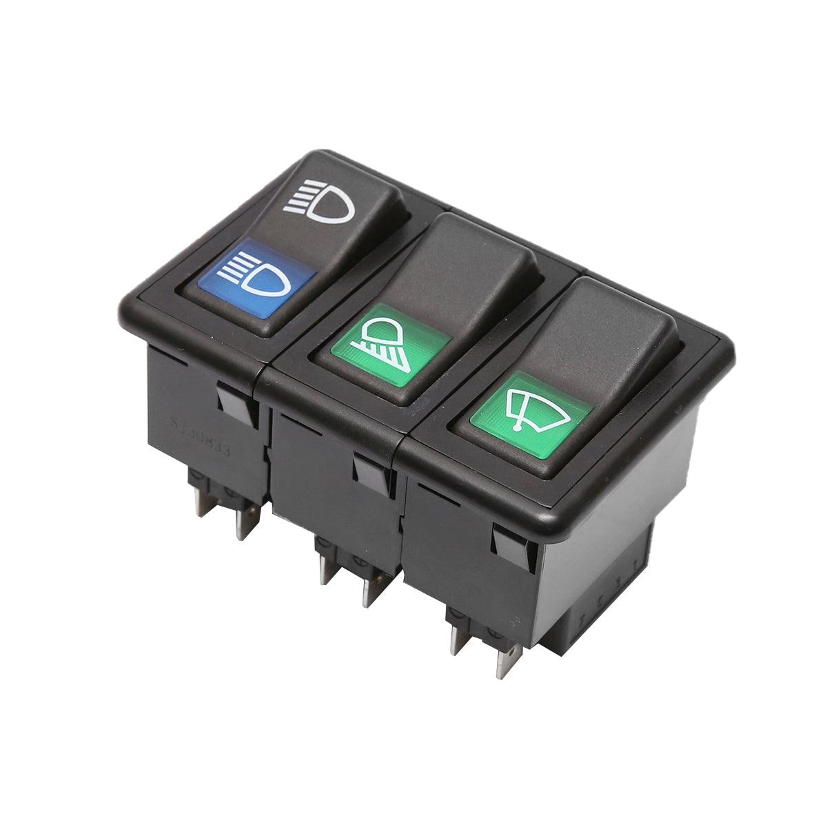 Interruttore triplo per luci John Deere SJ30833