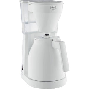 ABSAAR 1023-05 - Caffettiera - Thermo-pot con comando a una mano, serbatoio dell'acqua trasparente -Bianco
