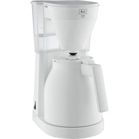 ABSAAR 1023-05 - Caffettiera - Thermo-pot con comando a una mano, serbatoio dell'acqua trasparente -Bianco