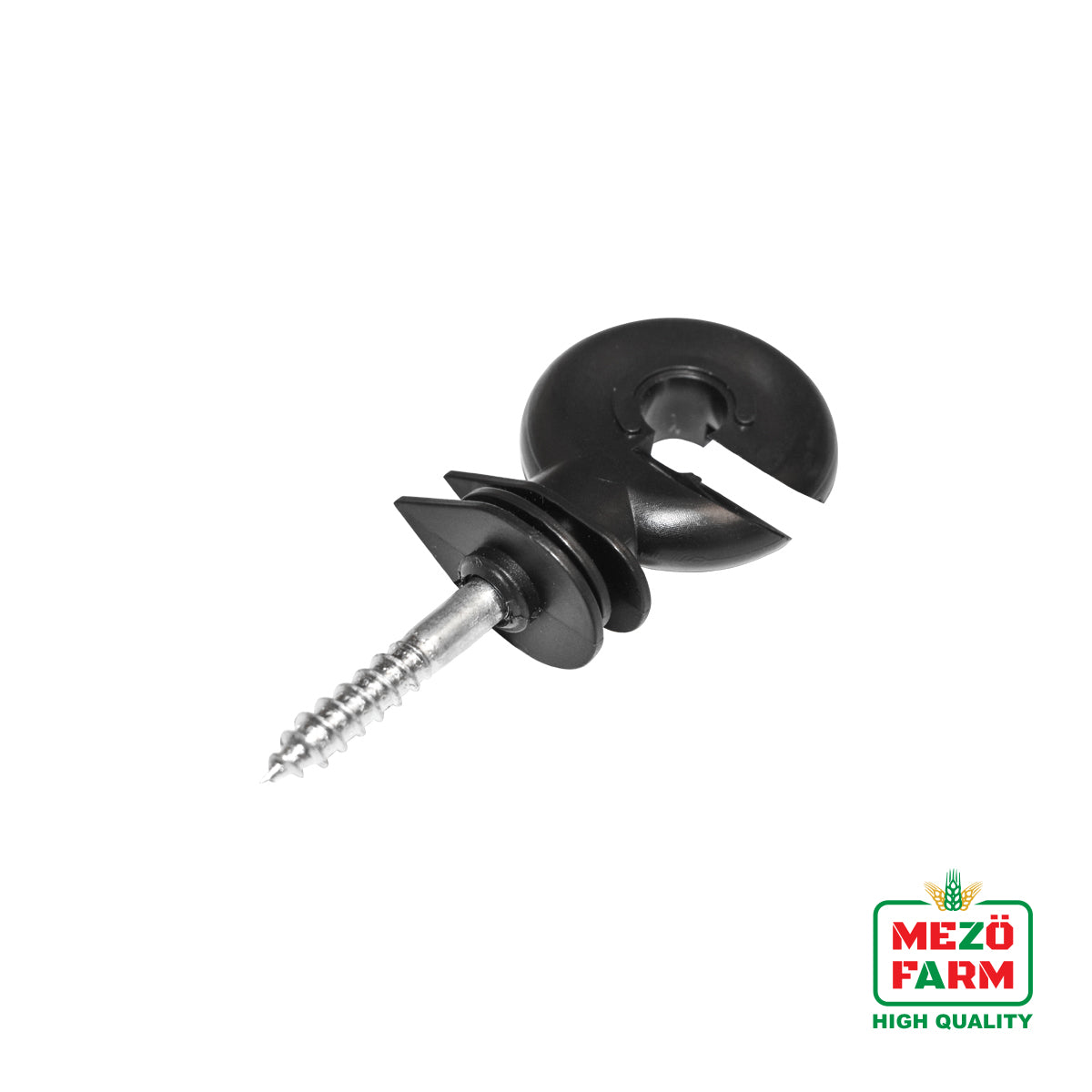 Isolatore premium ad anello compatto, diametro 5.2 mm, dimensioni 80x36 mm, per recinzione elettrica, Mezofarm