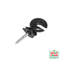Isolatore premium ad anello compatto, diametro 5.2 mm, dimensioni 80x36 mm, per recinzione elettrica, Mezofarm