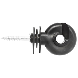 Isolatore premium ad anello compatto, diametro 5.2 mm, dimensioni 80x36 mm, per recinzione elettrica, Mezofarm