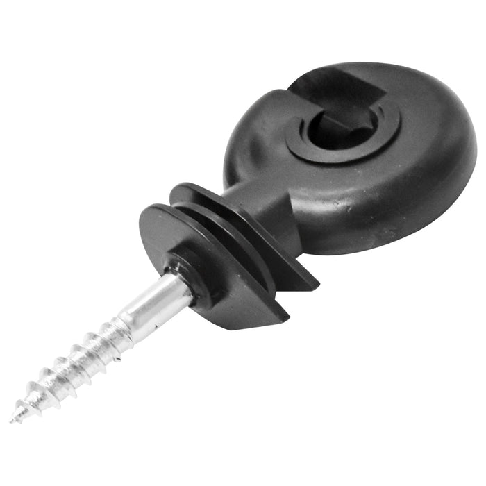 Isolatore premium ad anello compatto, diametro 5.2 mm, dimensioni 80x36 mm, per recinzione elettrica, Mezofarm