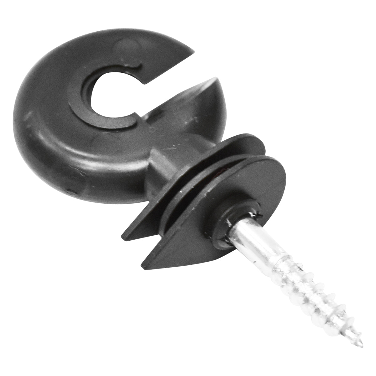 Isolatore premium ad anello compatto, diametro 5.2 mm, dimensioni 80x36 mm, per recinzione elettrica, Mezofarm