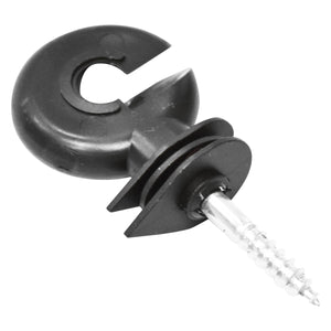 Isolatore premium ad anello compatto, diametro 5.2 mm, dimensioni 80x36 mm, per recinzione elettrica, Mezofarm