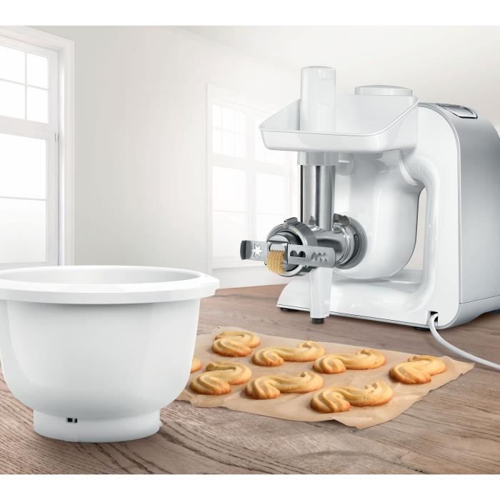 Accessori Baking Sensation - BOSCH - MUZ5BS1 - Tritacarne - Griglia 5 mm - Accessorio biscotti 4 forme - Ciotola 3,9 L
