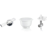 Accessori Baking Sensation - BOSCH - MUZ5BS1 - Tritacarne - Griglia 5 mm - Accessorio biscotti 4 forme - Ciotola 3,9 L