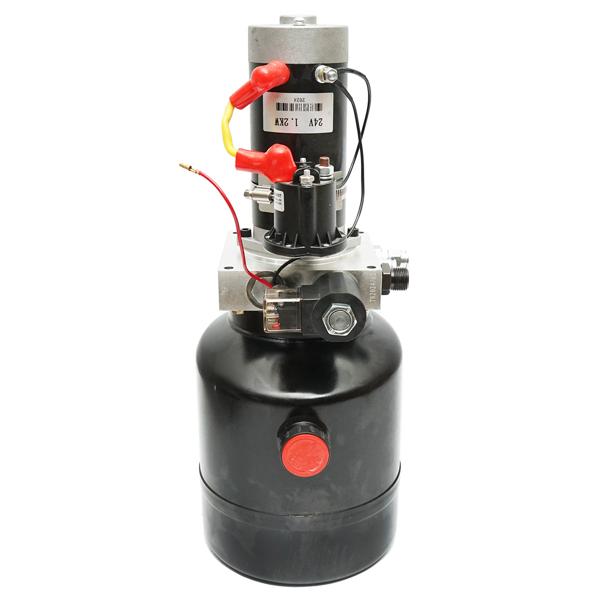 Kit Cilindro idraulico per ribaltabile da 2 tonnellate con telecomando wireless 24V 1,2Kw