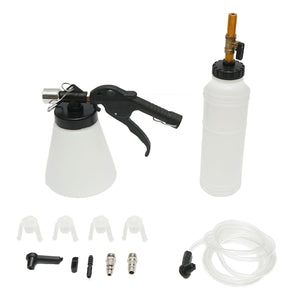 Kit con pistola pneumatica per spurgo e cambio del liquido freni