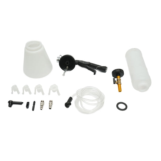 Kit con pistola pneumatica per spurgo e cambio del liquido freni