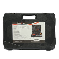 Kit di chiavi a bussola fisse, punte esagonali, cacciaviti, pinze a crimpare e utensili 114 pezzi Breckner Germany