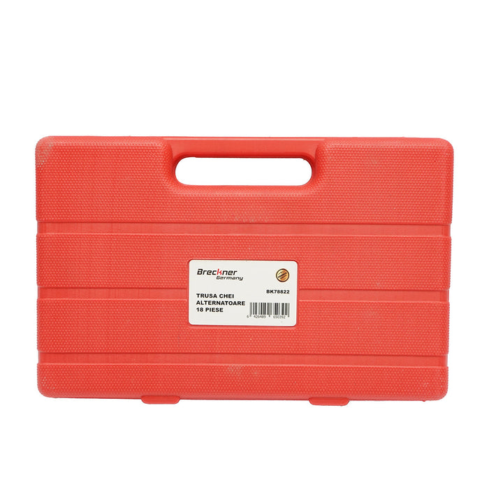 Kit di chiavi per montaggio e smontaggio pulegge alternatore da 18 pezzi