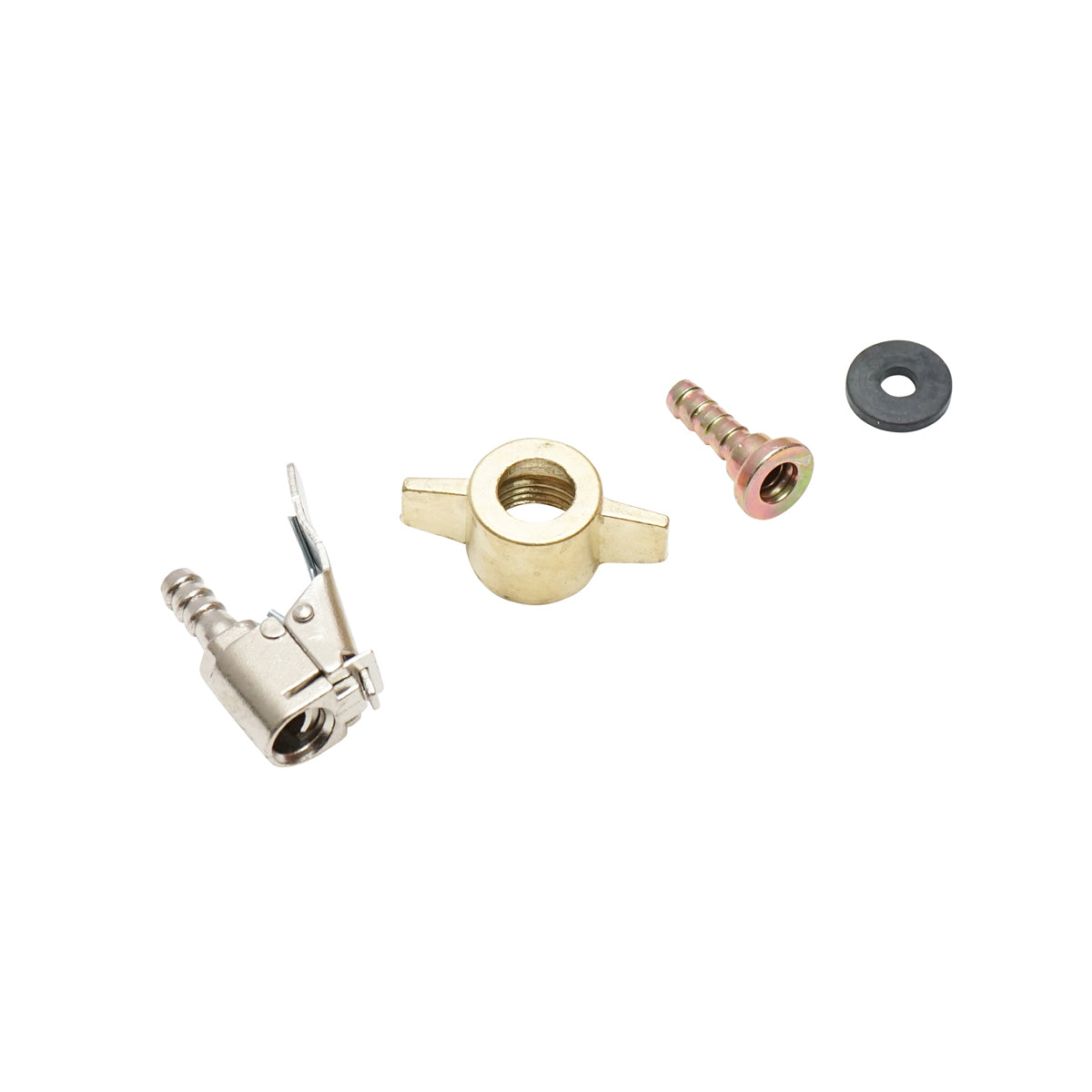 Kit di montaggio del tubo di gonfiaggio delle ruote e testa a farfalla in zinco