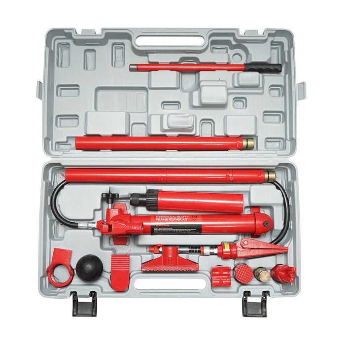 Kit di riparazione carrozzeria auto 10 t Martinetto Idraulico Kit di Strumenti di Riparazione carrozzeria
