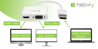 Adattatore DisplayPort ad HDMI/VGA 4K 60Hz