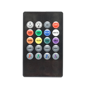 Kit illuminazione ambientale interno auto LED RGB 12V/6A con telecomando