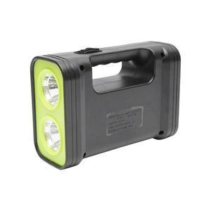 Kit illuminazione LED portatile con 3 lampadine/proiettore, pannello solare e batteria da 6V, 4,5Ah per pesca in campeggio GD-17