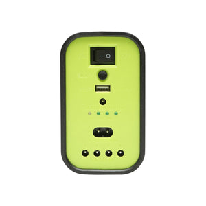 Kit illuminazione LED portatile con 3 lampadine/proiettore, pannello solare e batteria da 6V, 4,5Ah per pesca in campeggio GD-17