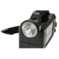 Kit illuminazione portatile a LED con 2 lampadine/proiettore, pannello solare e batteria da 4000 mAh per la pesca in campeggio GD-8077