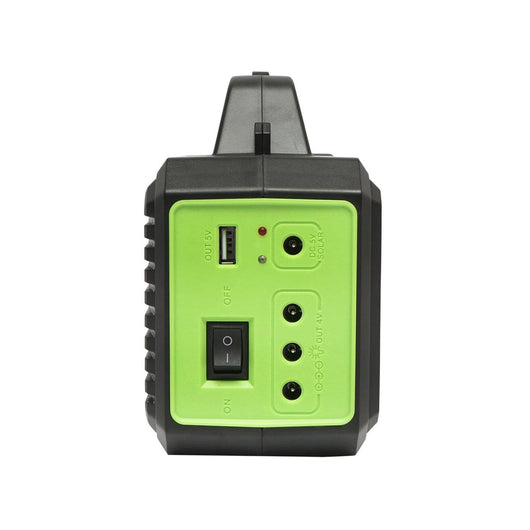 Kit illuminazione portatile a LED con 2 lampadine/proiettore, pannello solare e batteria da 4000 mAh per la pesca in campeggio GD-8077