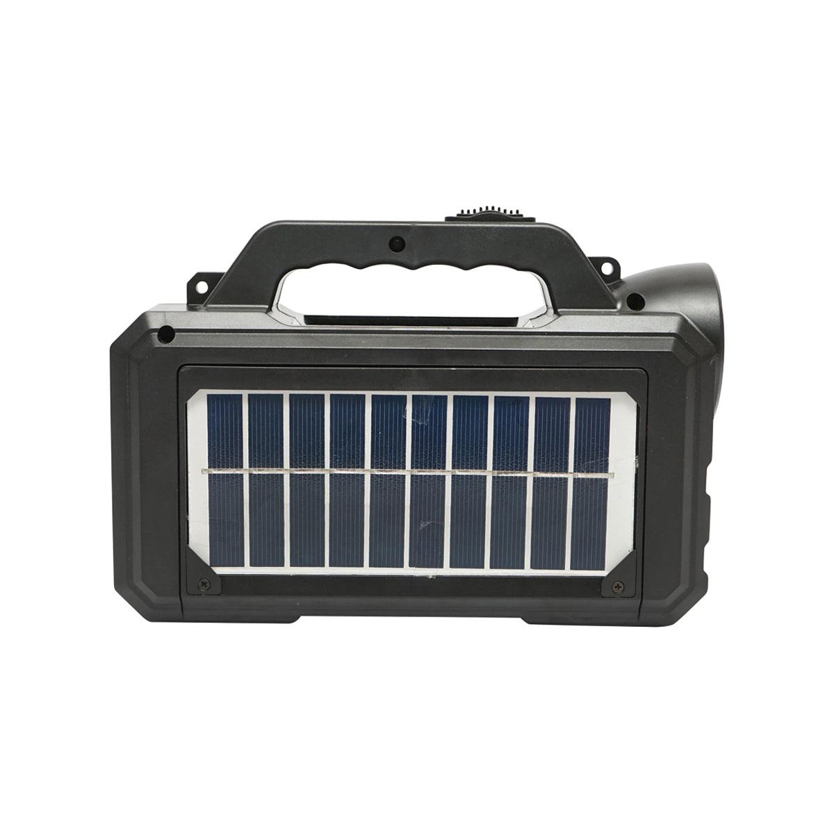 Kit illuminazione portatile a LED con 2 lampadine/proiettore, pannello solare e batteria da 4000 mAh per la pesca in campeggio GD-8077