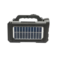 Kit illuminazione portatile a LED con 2 lampadine/proiettore, pannello solare e batteria da 4000 mAh per la pesca in campeggio GD-8077