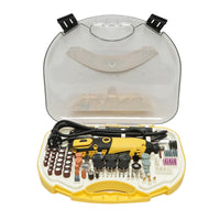 Kit mini fresa 185W, 220V tipo biax, 9 velocità 8000-35000rpm 211 pezzi Crownman