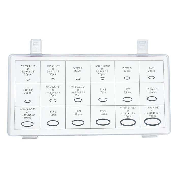 Kit O-ring verde da 270 pezzi per sistema di aria condizionata