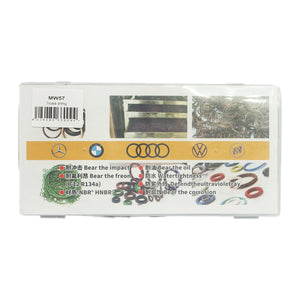 Kit O-ring viola da 225 pezzi per sistema di aria condizionata R12, R134a