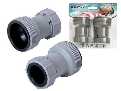 ADATTATORI POMPE FILTRO SABBIA PER PISCINE BESTWAY 58236 1 COPPIA