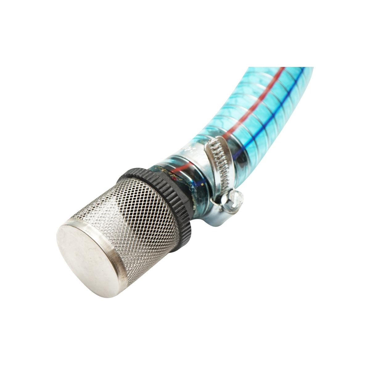 Kit Pompa di Trasferimento Gasolio 12V con Tubo di aspirazione da 1,5 m, Tubo di trasferimento da 4 m e Pistola Breckner Germany