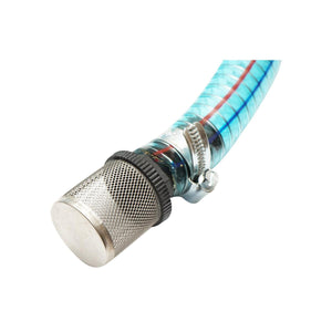 Kit Pompa di Trasferimento Gasolio 12V con Tubo di aspirazione da 1,5 m, Tubo di trasferimento da 4 m e Pistola Breckner Germany