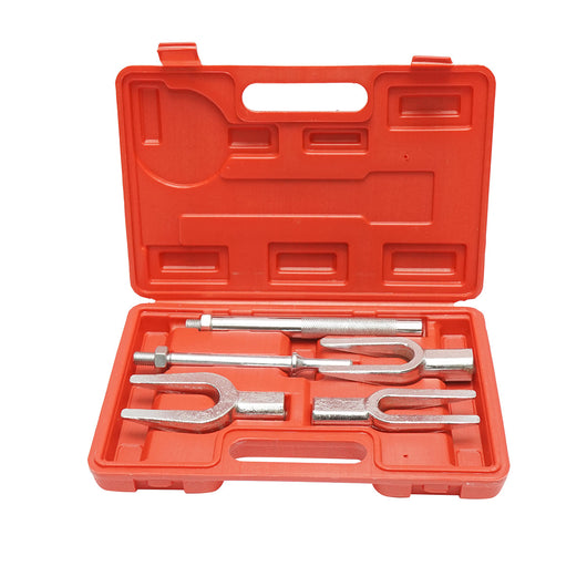 Kit pressa con forcelle di estrazione per perni, giunti sferici, teste tiranti universali 5 pezzi