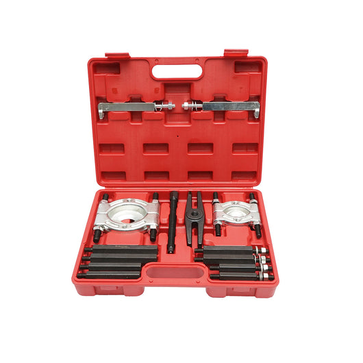 Kit pressa idraulica per estrazione cuscinetti e pulegge 14 pezzi Breckner Germany