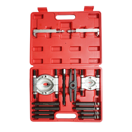 Kit pressa idraulica per estrazione cuscinetti e pulegge 14 pezzi Breckner Germany