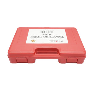 Kit pressa idraulica per estrazione cuscinetti e pulegge 14 pezzi Breckner Germany