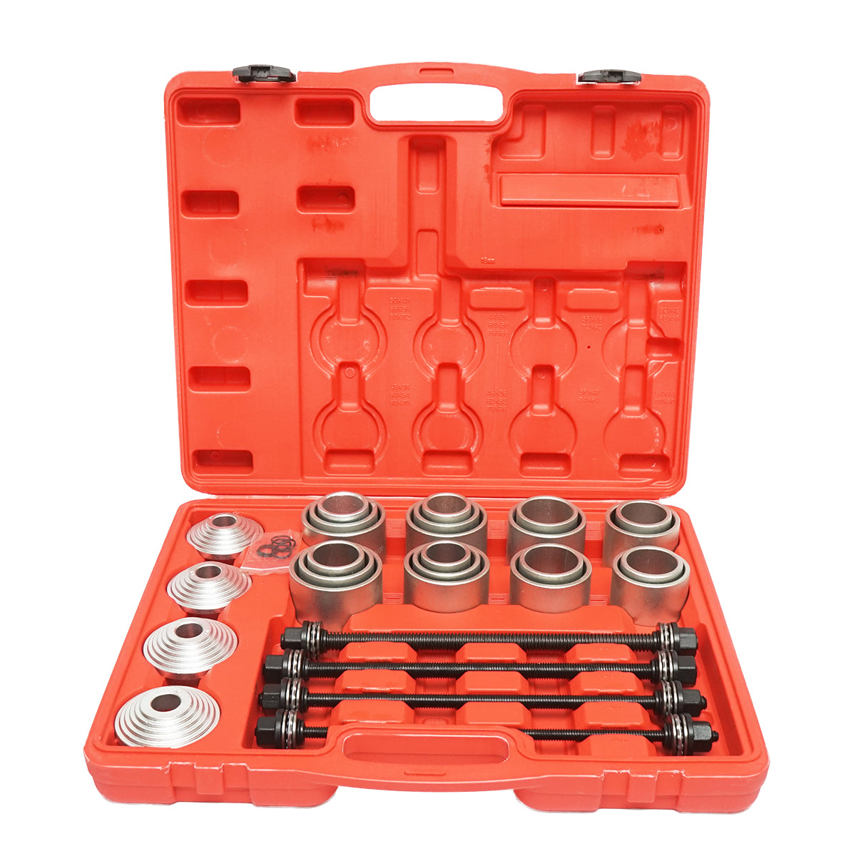 Kit presse per estrazione, installazione e rimozione boccole e cuscinetti 28 pezzi