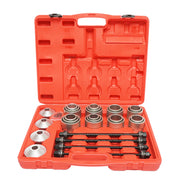 Kit presse per estrazione, installazione e rimozione boccole e cuscinetti 28 pezzi