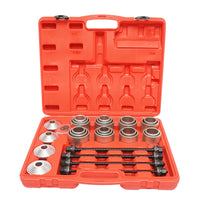 Kit presse per estrazione, installazione e rimozione boccole e cuscinetti 28 pezzi