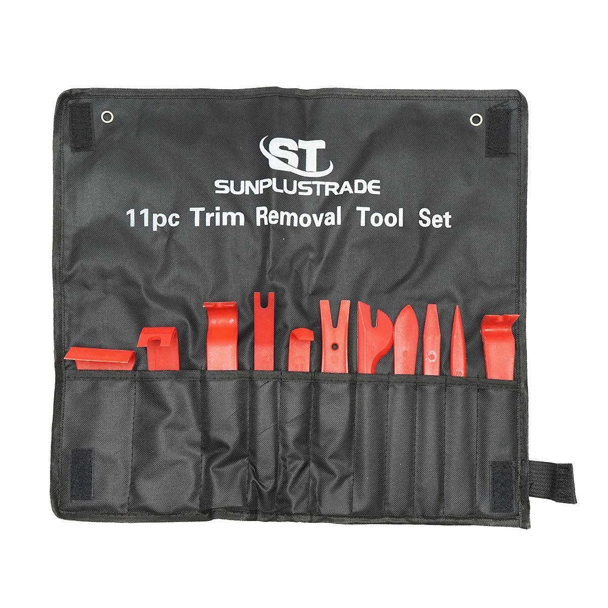 Kit smontaggio 11 pezzi Plastiche Auto Set di attrezzi per la rimozione di Rivestimenti Interni dell'auto Kit 11 Utensili di Smontaggio clip