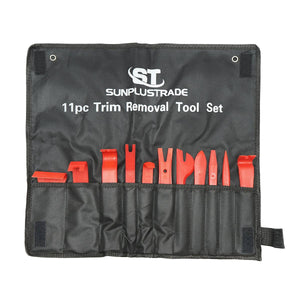 Kit smontaggio 11 pezzi Plastiche Auto Set di attrezzi per la rimozione di Rivestimenti Interni dell'auto Kit 11 Utensili di Smontaggio clip