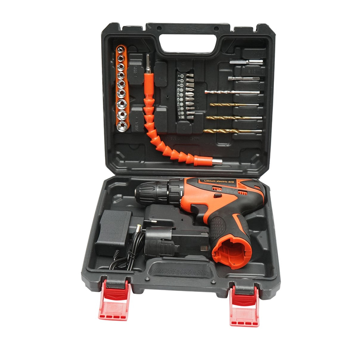 Kit trapano e cacciavite a batteria 28 pezzi, 12V 1500mAh