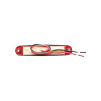 Lampada  laterale LED rossa, 100 mm, 12V-24V, Breckner Germany.