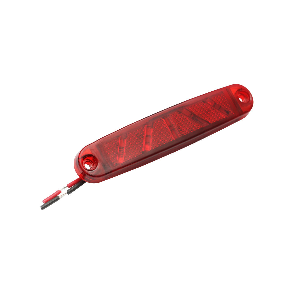Lampada  laterale LED rossa, 100 mm, 12V-24V, Breckner Germany.