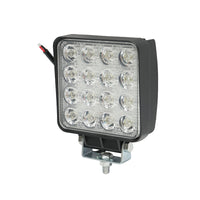 Lampada con 16 LED, 10-60V, 48W, angolo di radiazione 60°, tipo flood, 108x108x57mm, Breckner Germany
