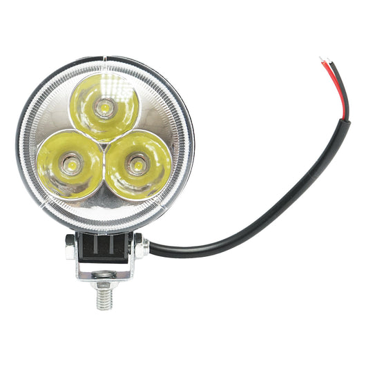 Lampada con 3 LED, 10-30V, 9W, angolo di radiazione 30°, tipo spot, 82x52mm, IP67, 6000K, Breckner Germany