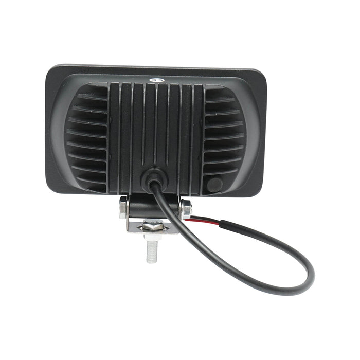 Lampada con 8 LED, 10-30V, 24W, 152x90x65mm, angolo di radiazione 30°, tipo spot, Breckner Germany.